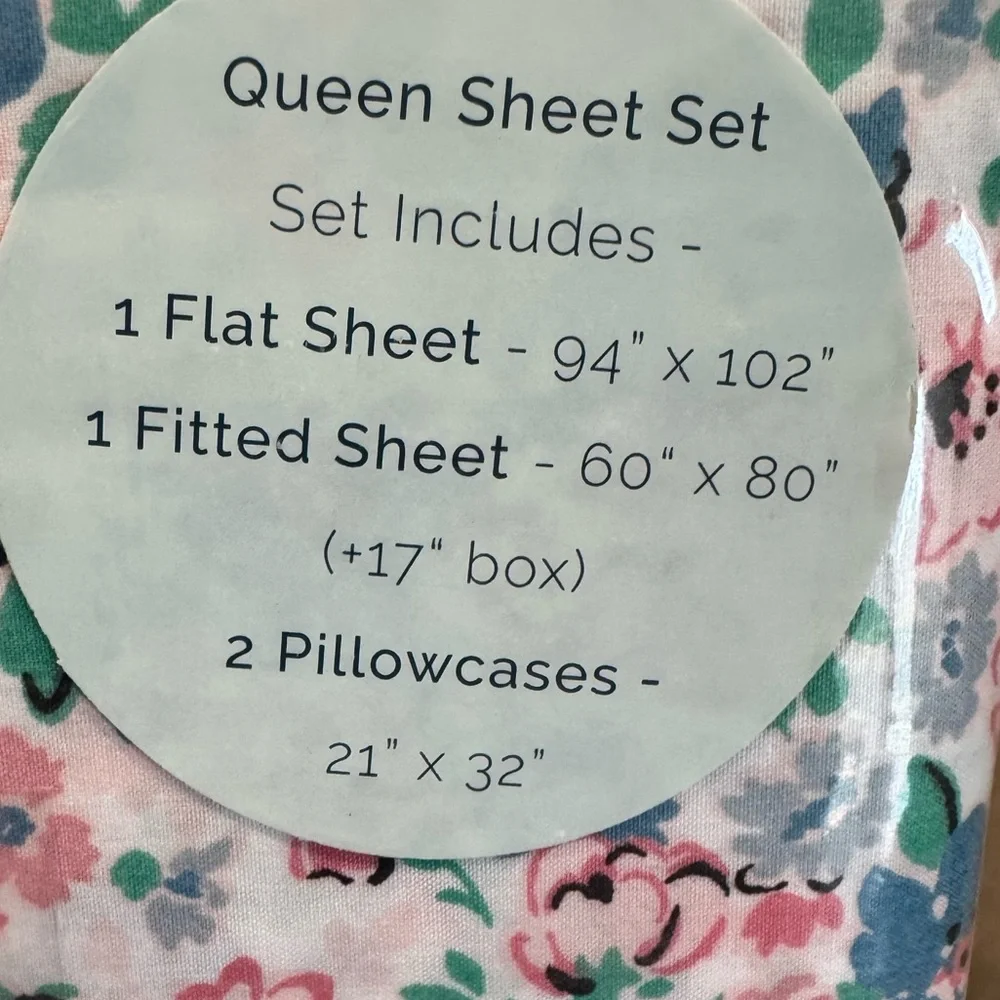 Cath Kidston Clifton Mews Cornflower Bedding-100% cotton, cute comfy sheet set🌸